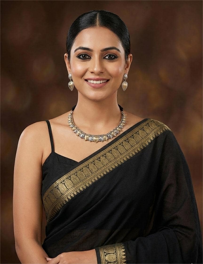 Firoza Aarohi Dual-Tone Teardrop Necklace Set