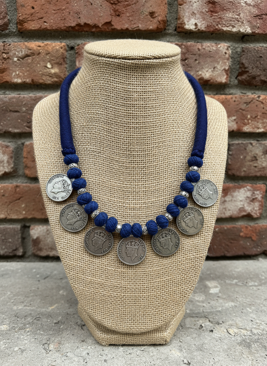 Firoza Victorian Coin Necklace