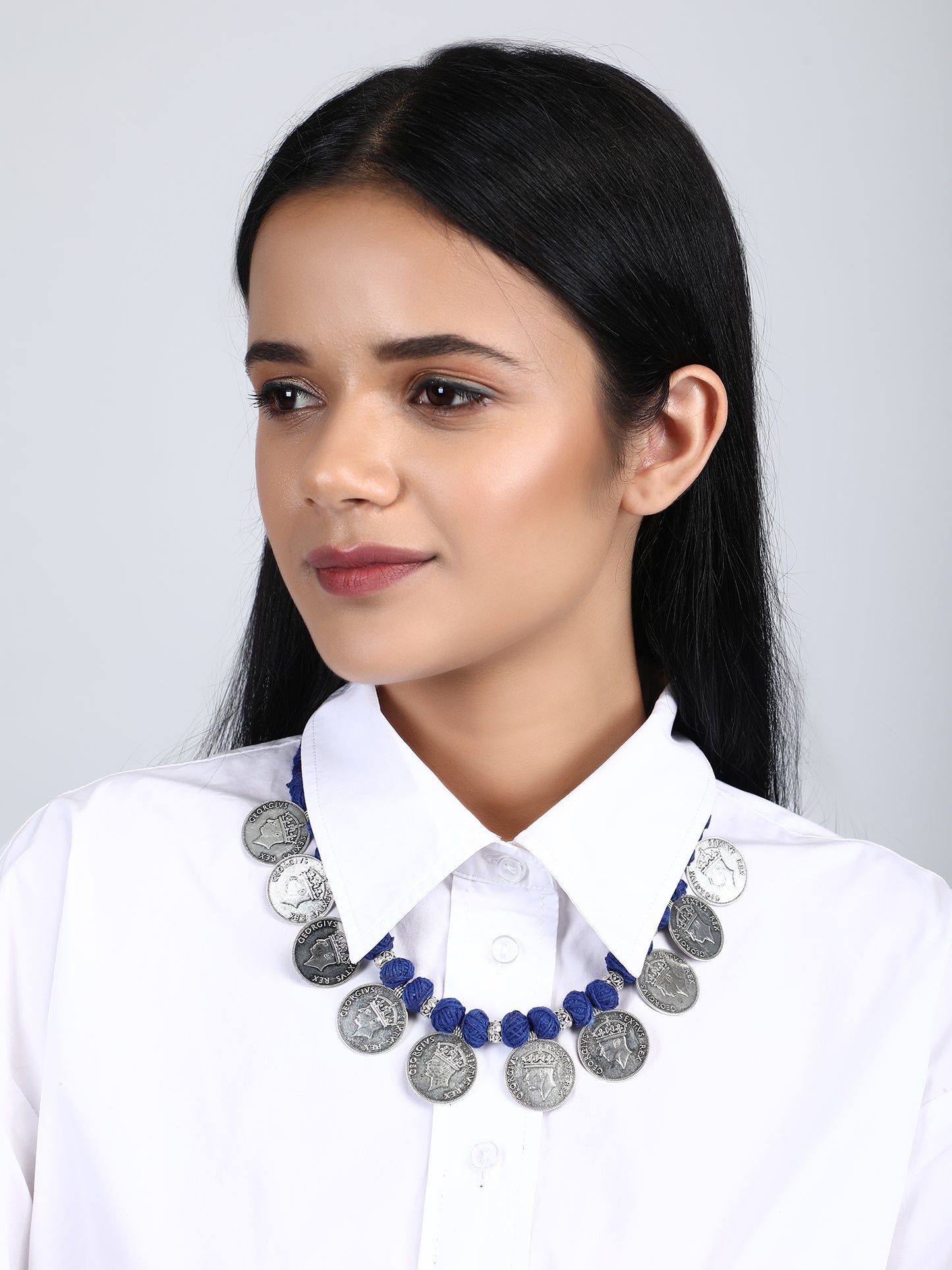 Firoza Victorian Coin Necklace