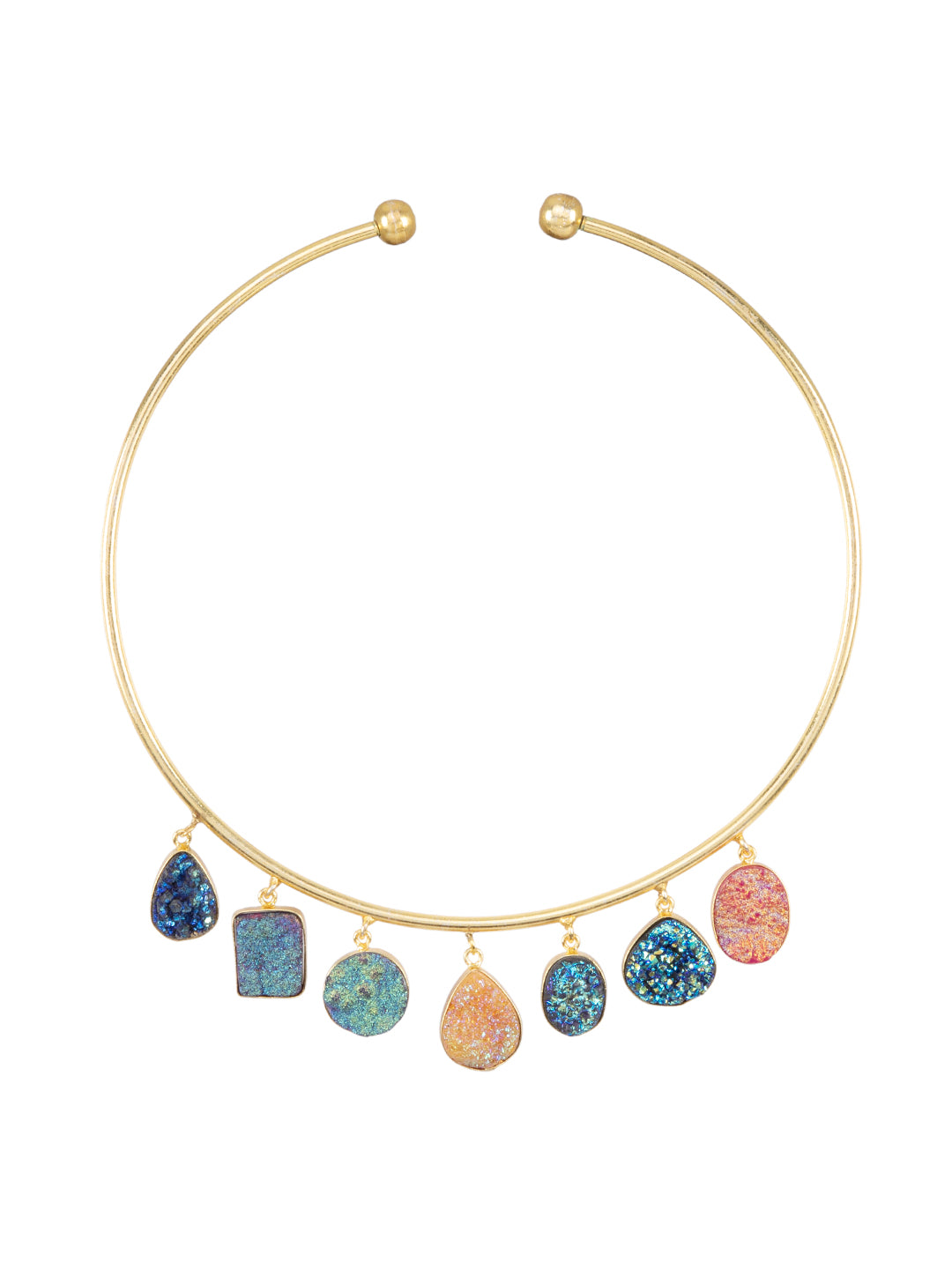 Firoza Be Jewelled Hasli Neckpiece