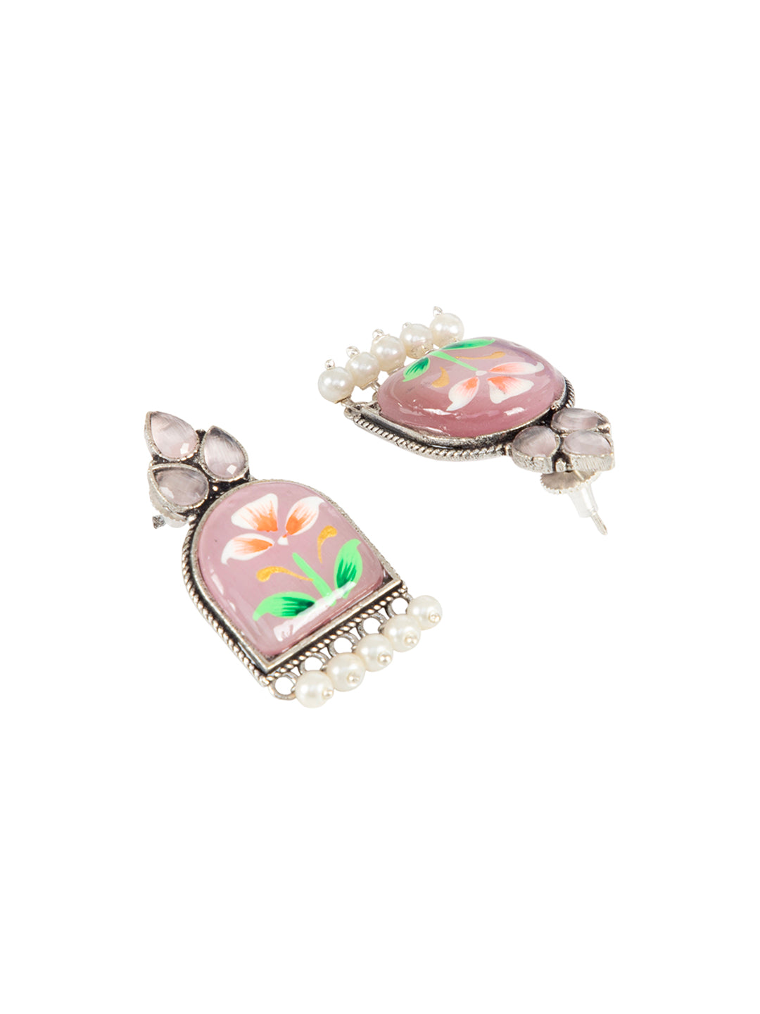 Firoza Gulnaar Blush Floral Earrings