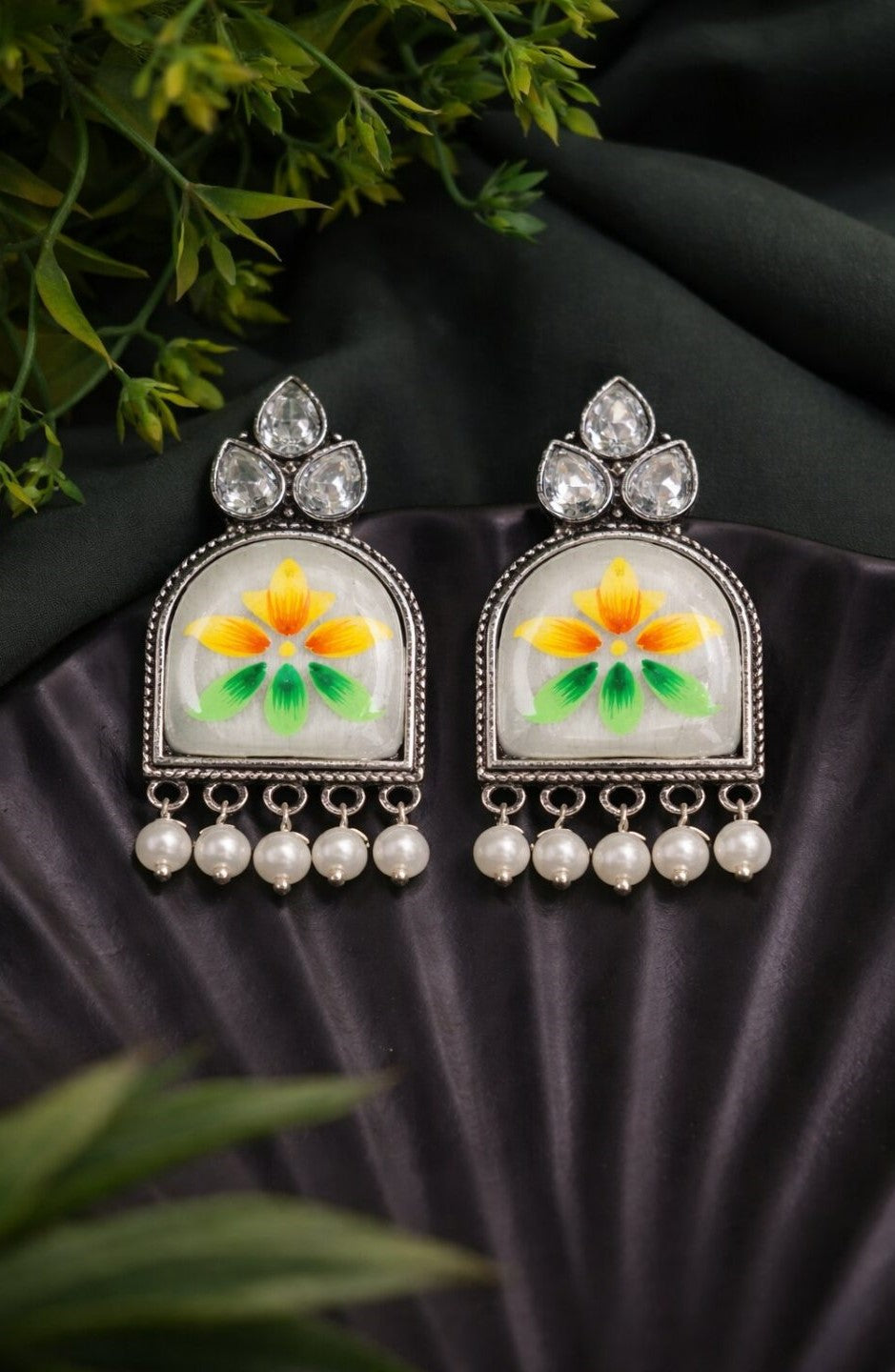 Firoza Basanti Bloom Floral Earrings