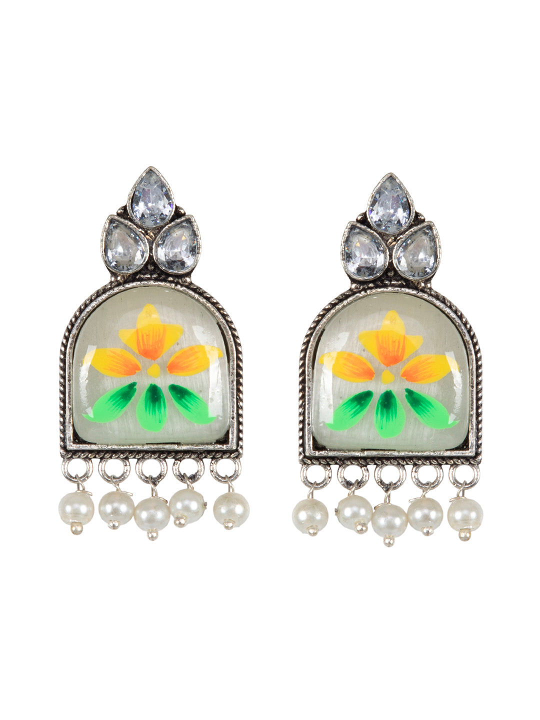 Firoza Basanti Bloom Floral Earrings