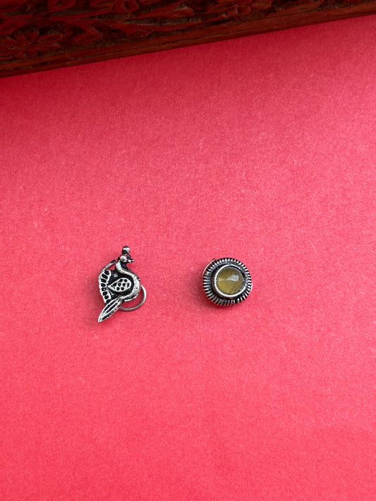 Vanraj Oxidized Nosepins