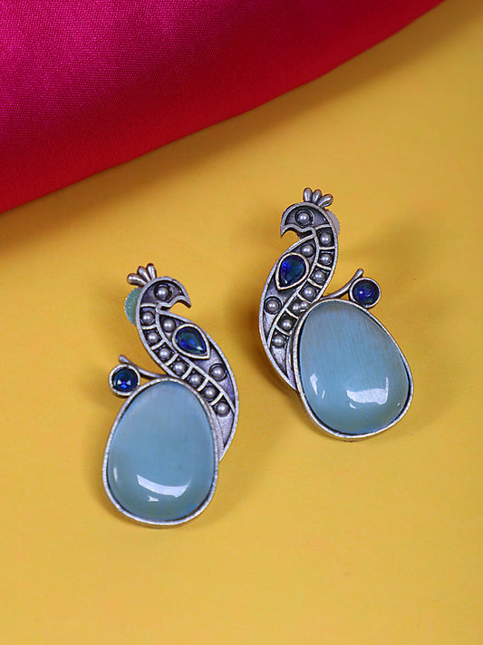 Megh Mayura Drop Earrings