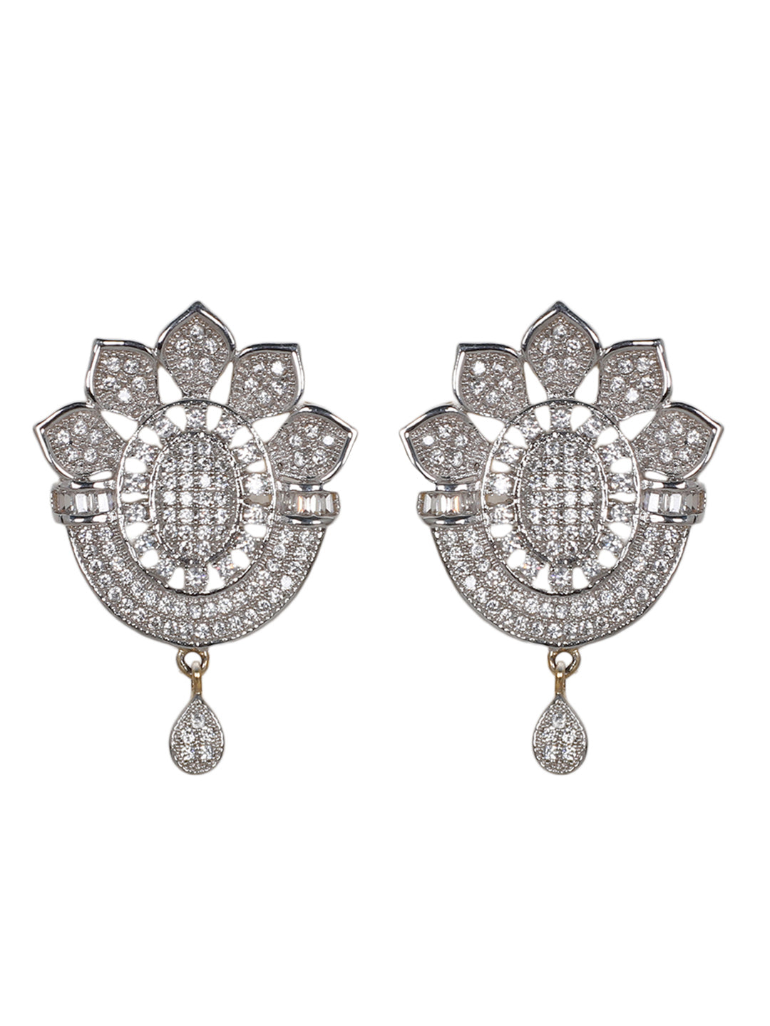 Victoria  American Diamond Pendent Set
