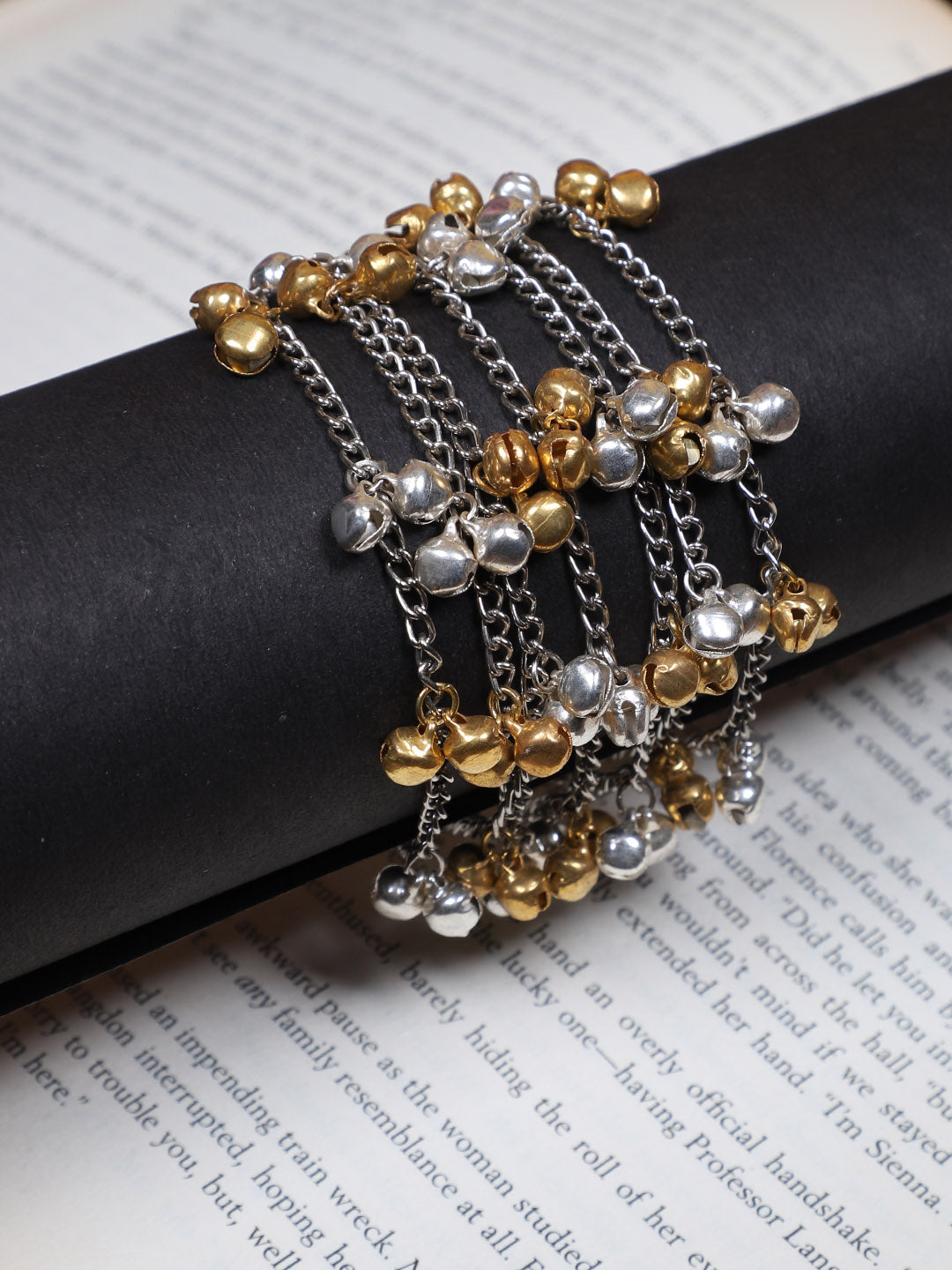 Dual Tone Ghungroo Bracelet