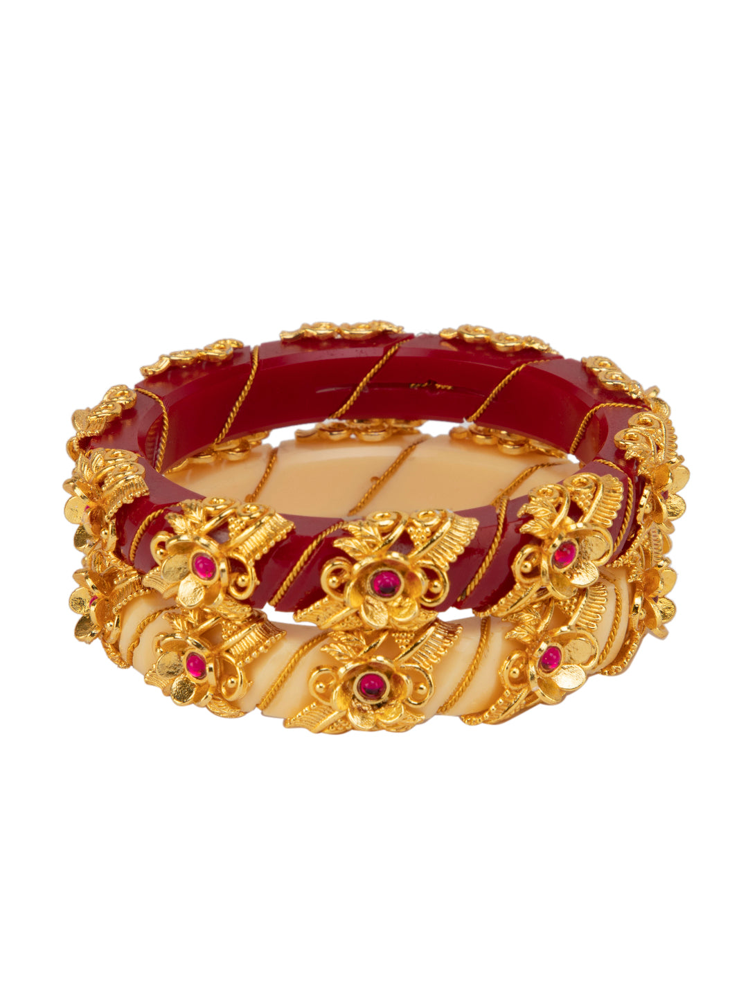 Swarna Sankha Pola Bangle Set