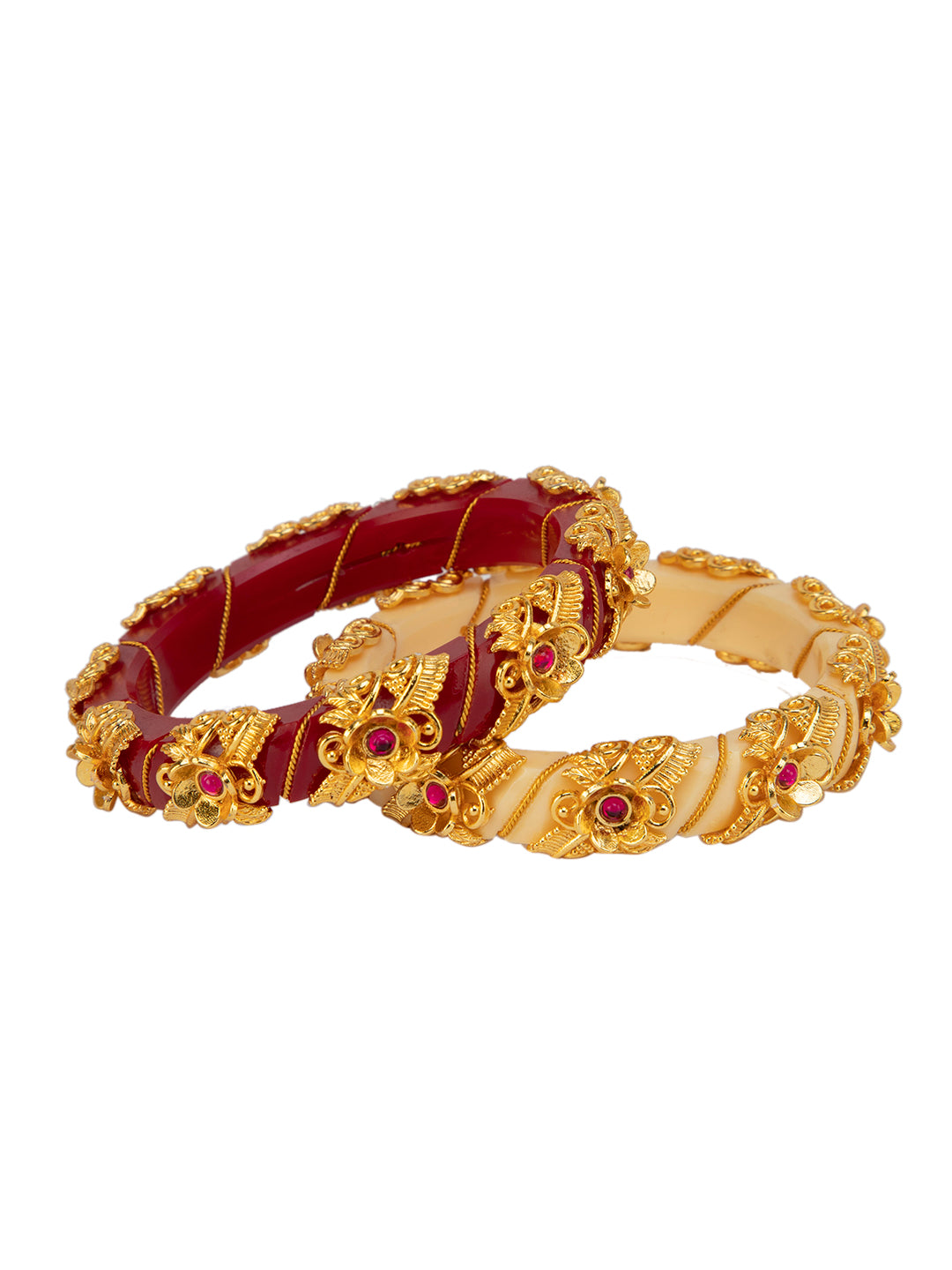 Swarna Sankha Pola Bangle Set