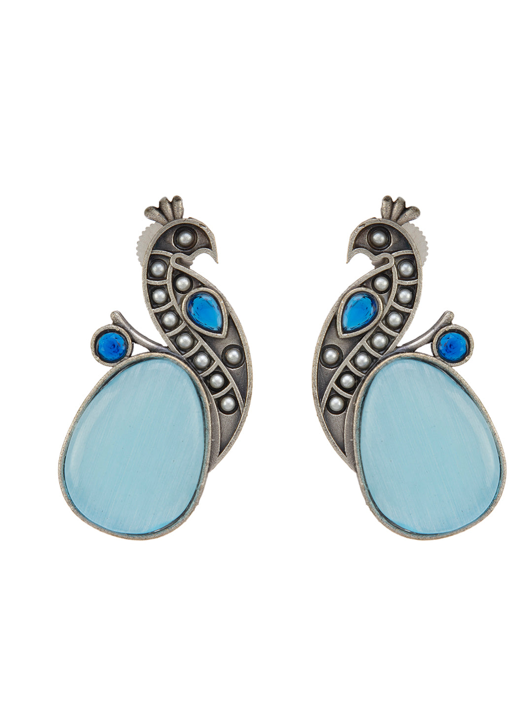 Megh Mayura Drop Earrings