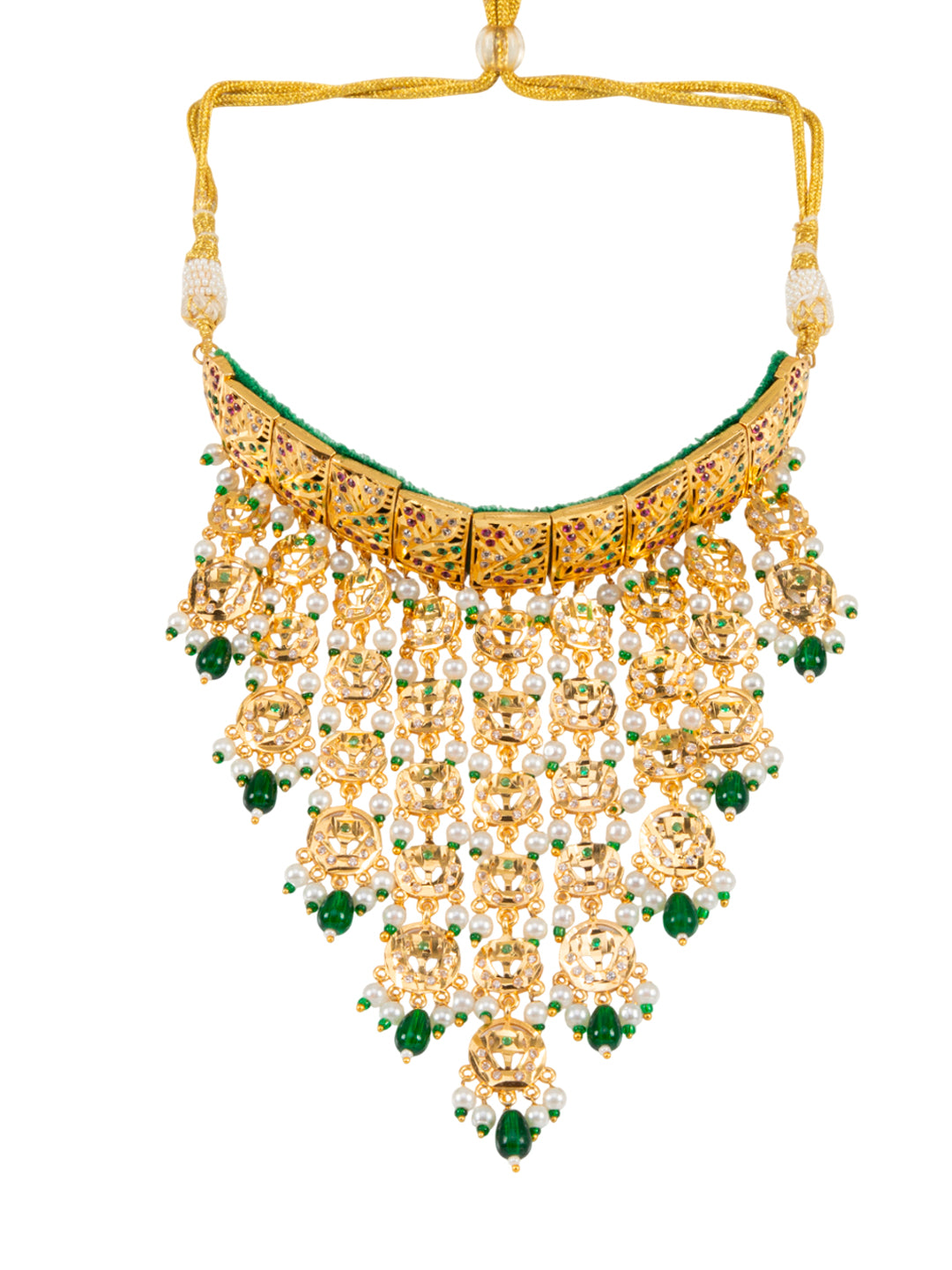 Firoza Viraasat Kundan Pearl Necklace Set
