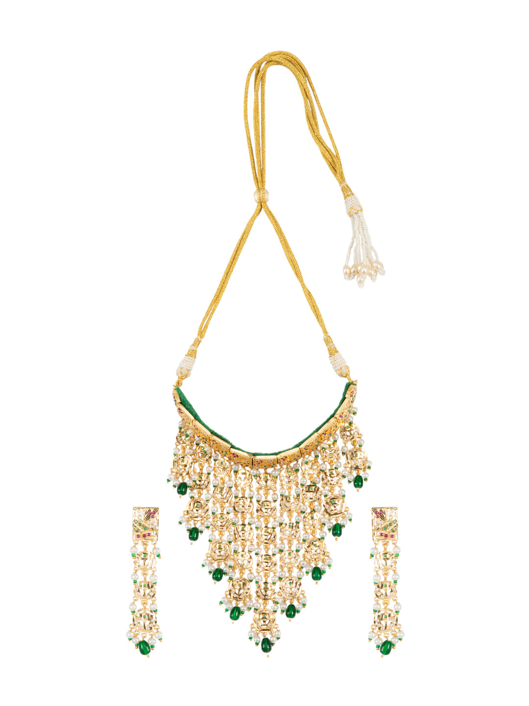 Firoza Viraasat Kundan Pearl Necklace Set