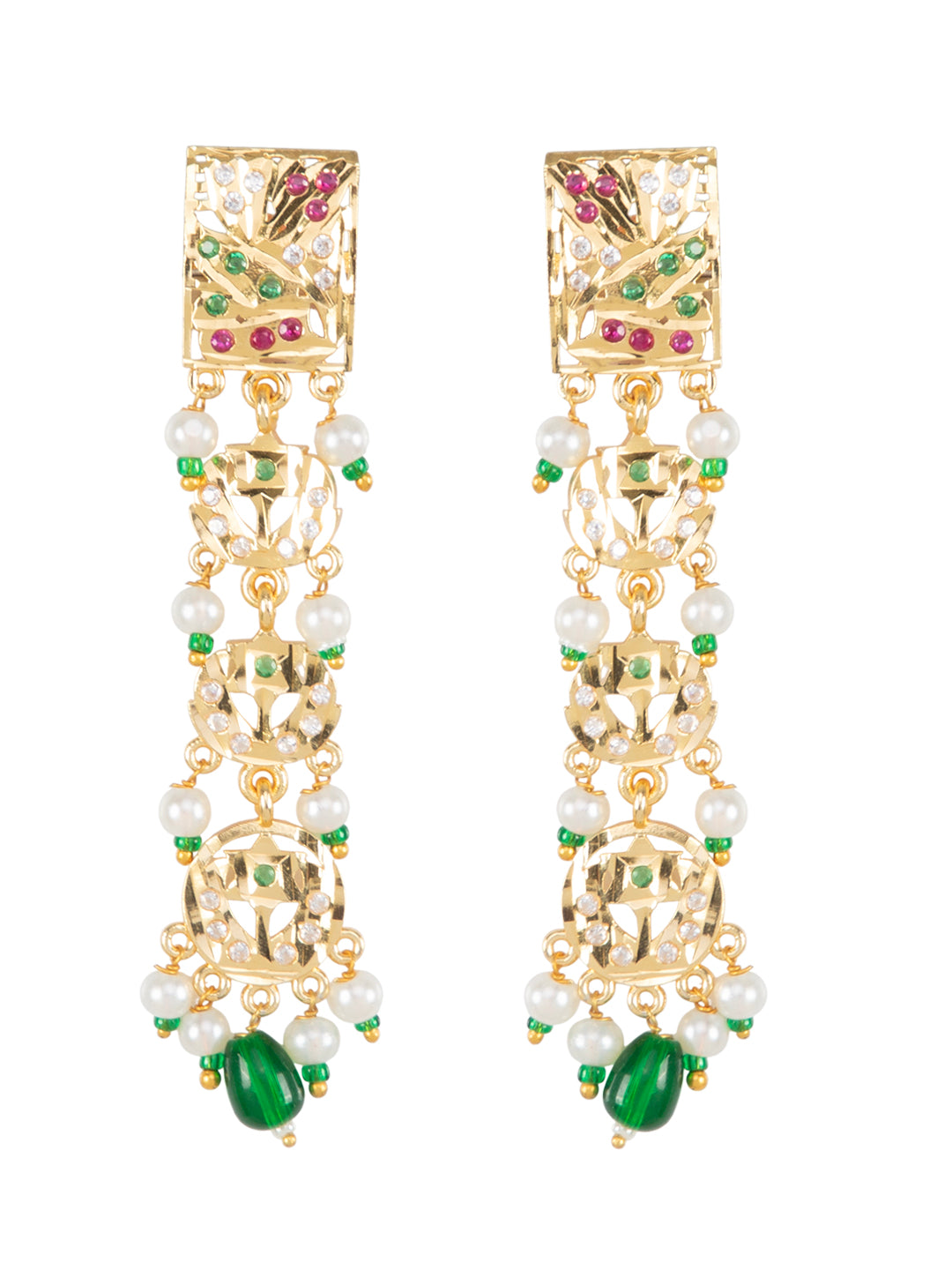 Firoza Viraasat Kundan Pearl Necklace Set