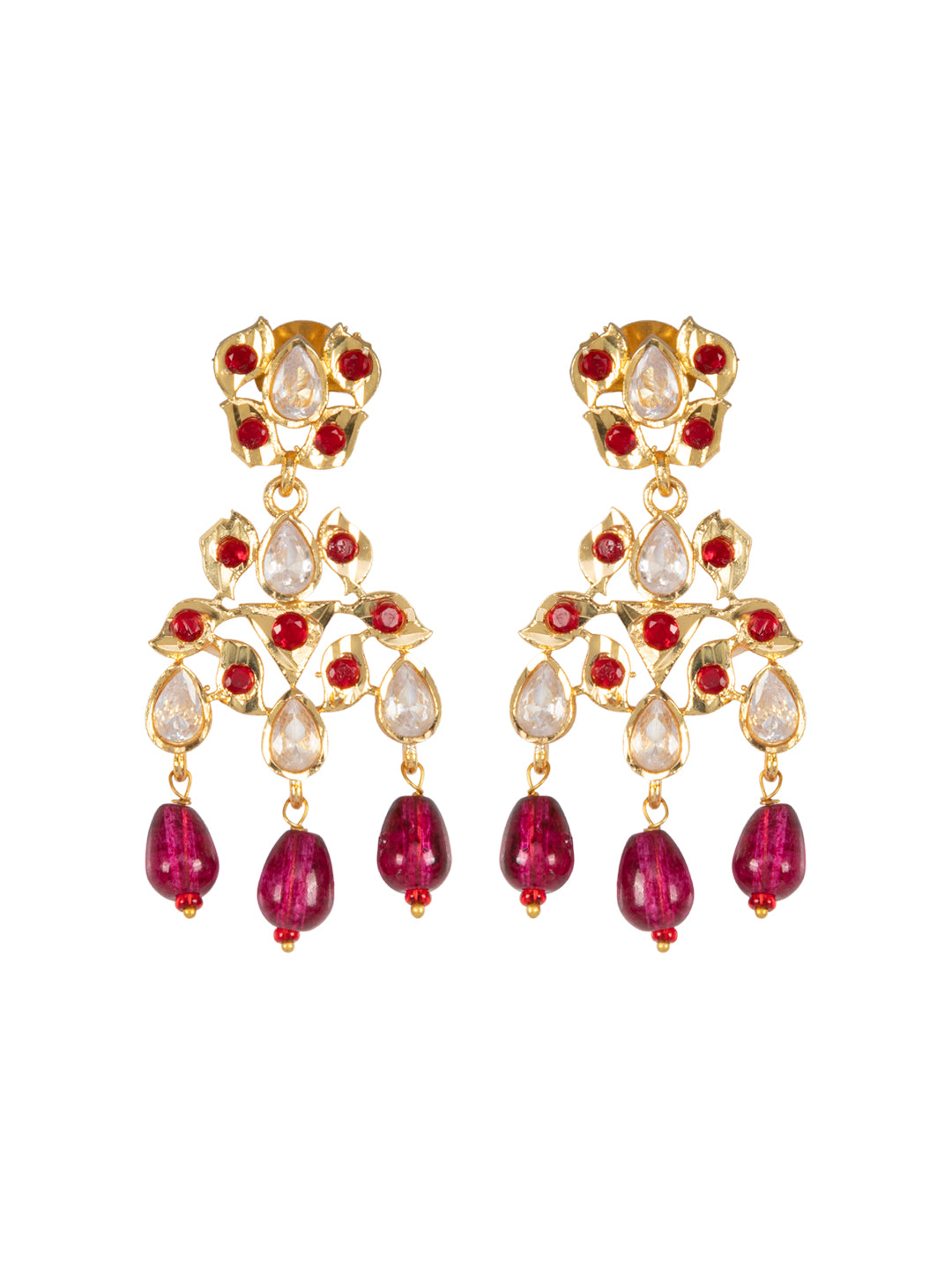 Firoza Gulrukh Ruby Kundan Necklace Set