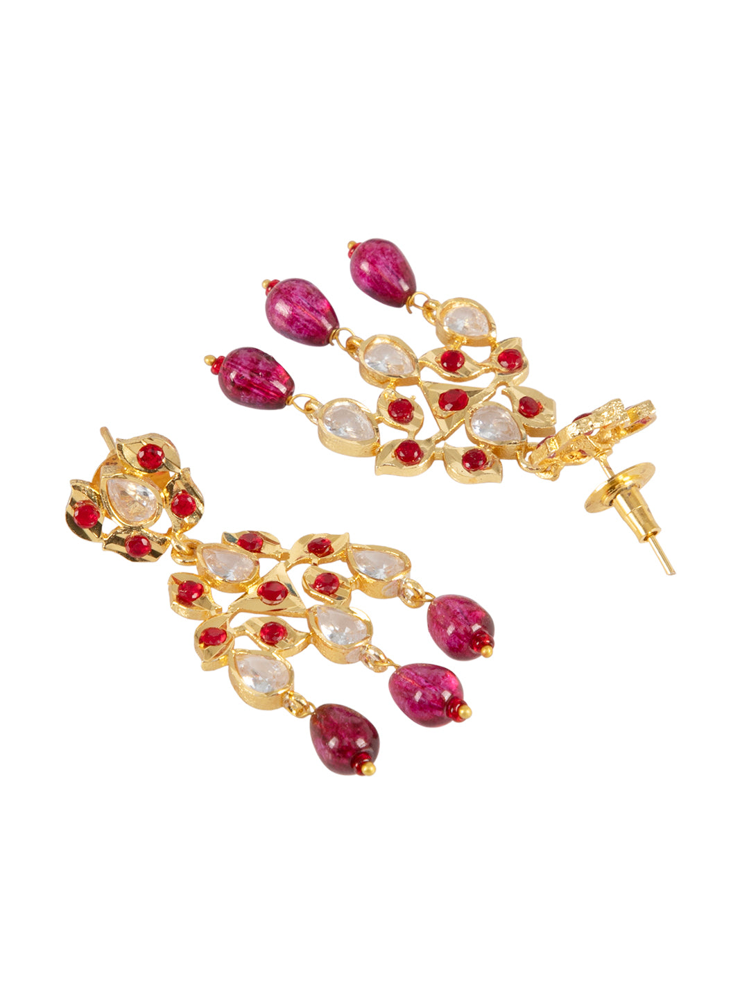 Firoza Gulrukh Ruby Kundan Necklace Set