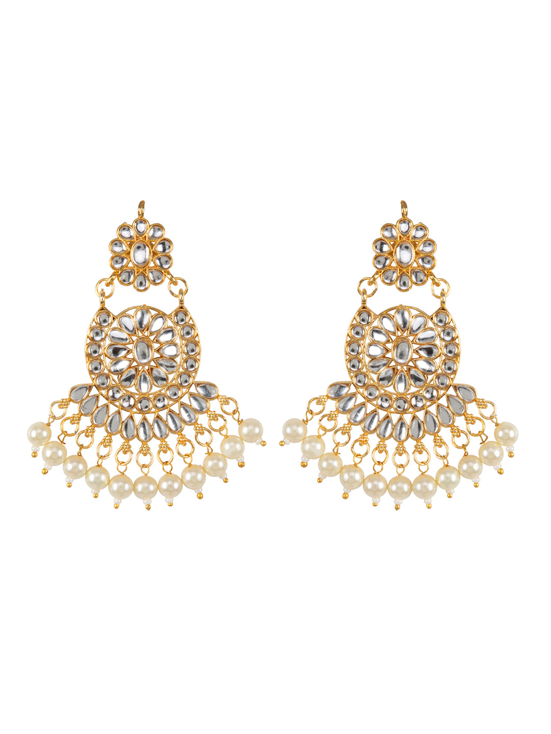 Firoza Noor Mahal Kundan Fringe Choker Set