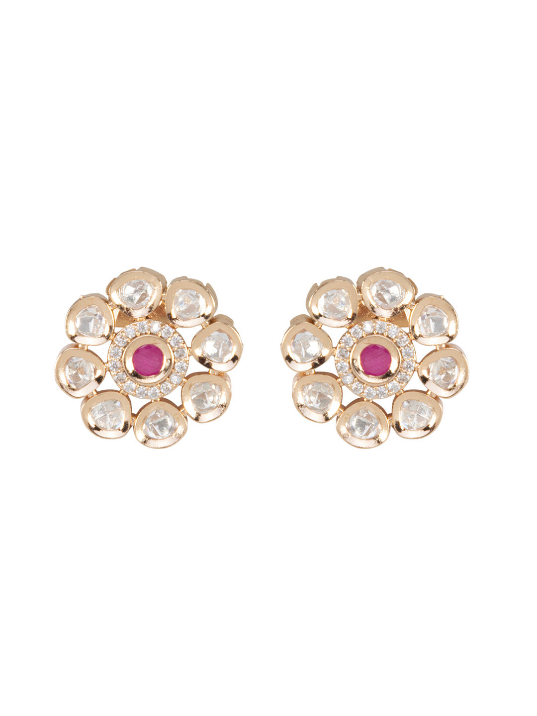 Firoza Riwaayat Ruby Kundan Studs