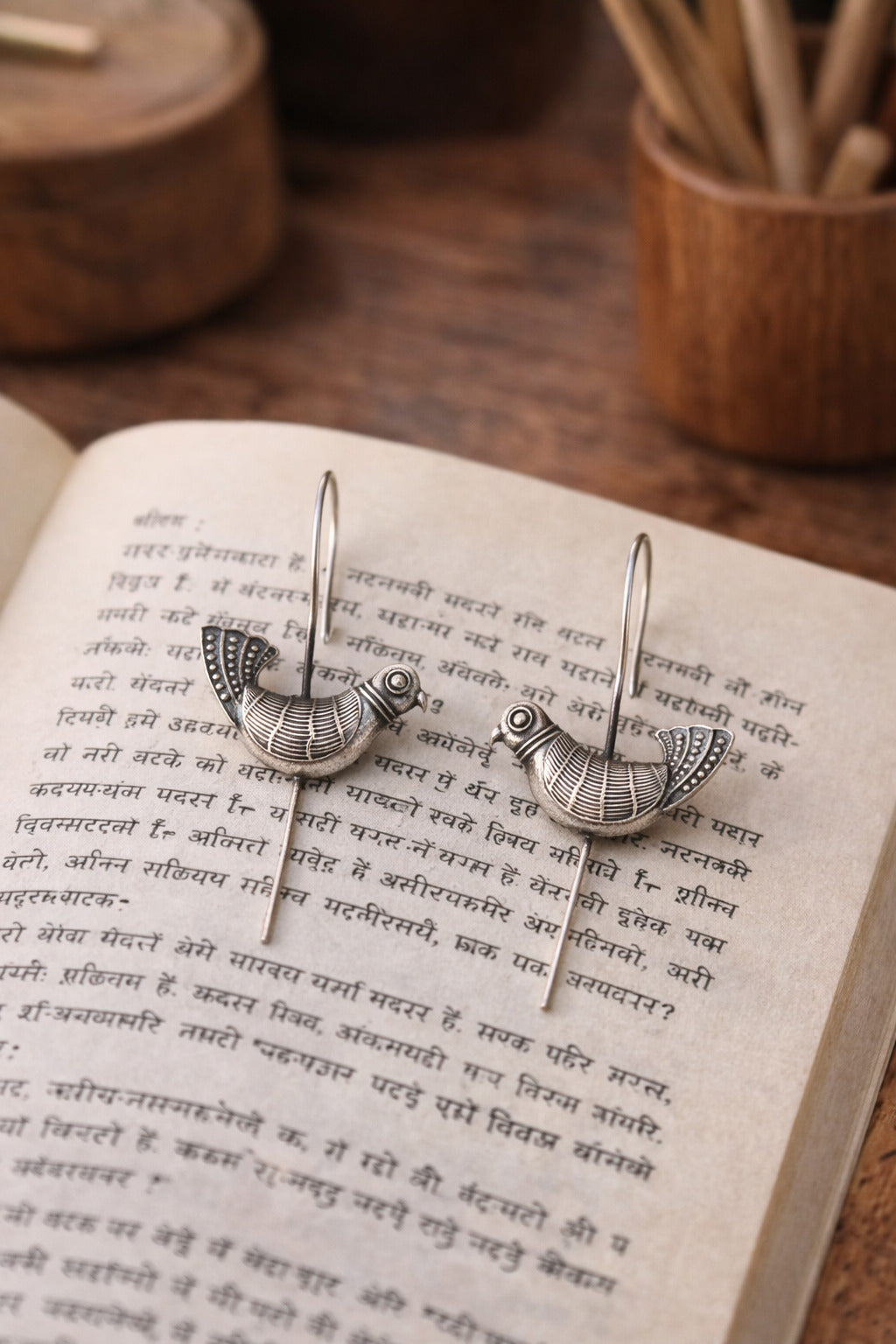 Firoza Folk Sparrow Ear Cuffs