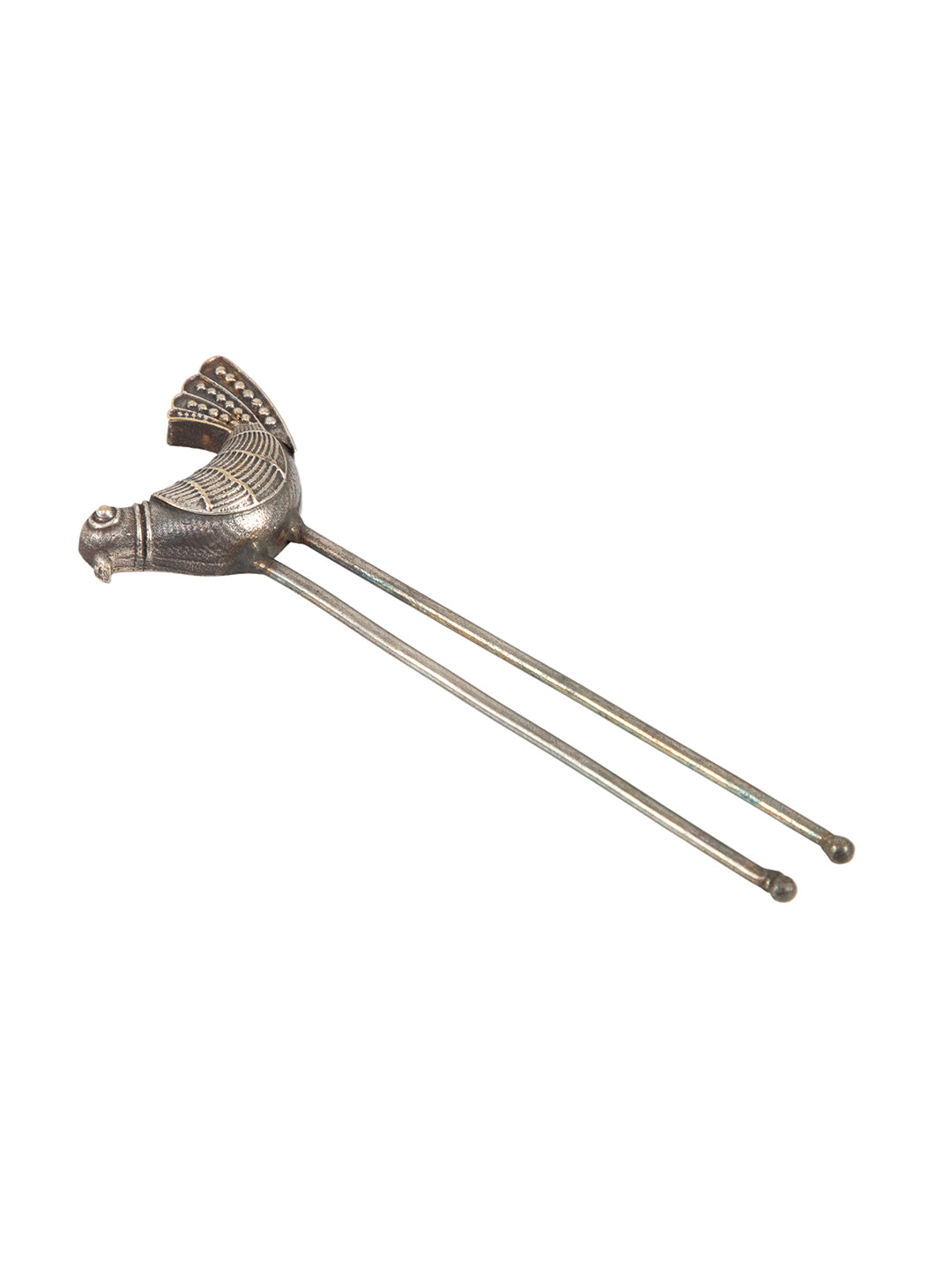 Firoza Silver Chidiya Bun Pin