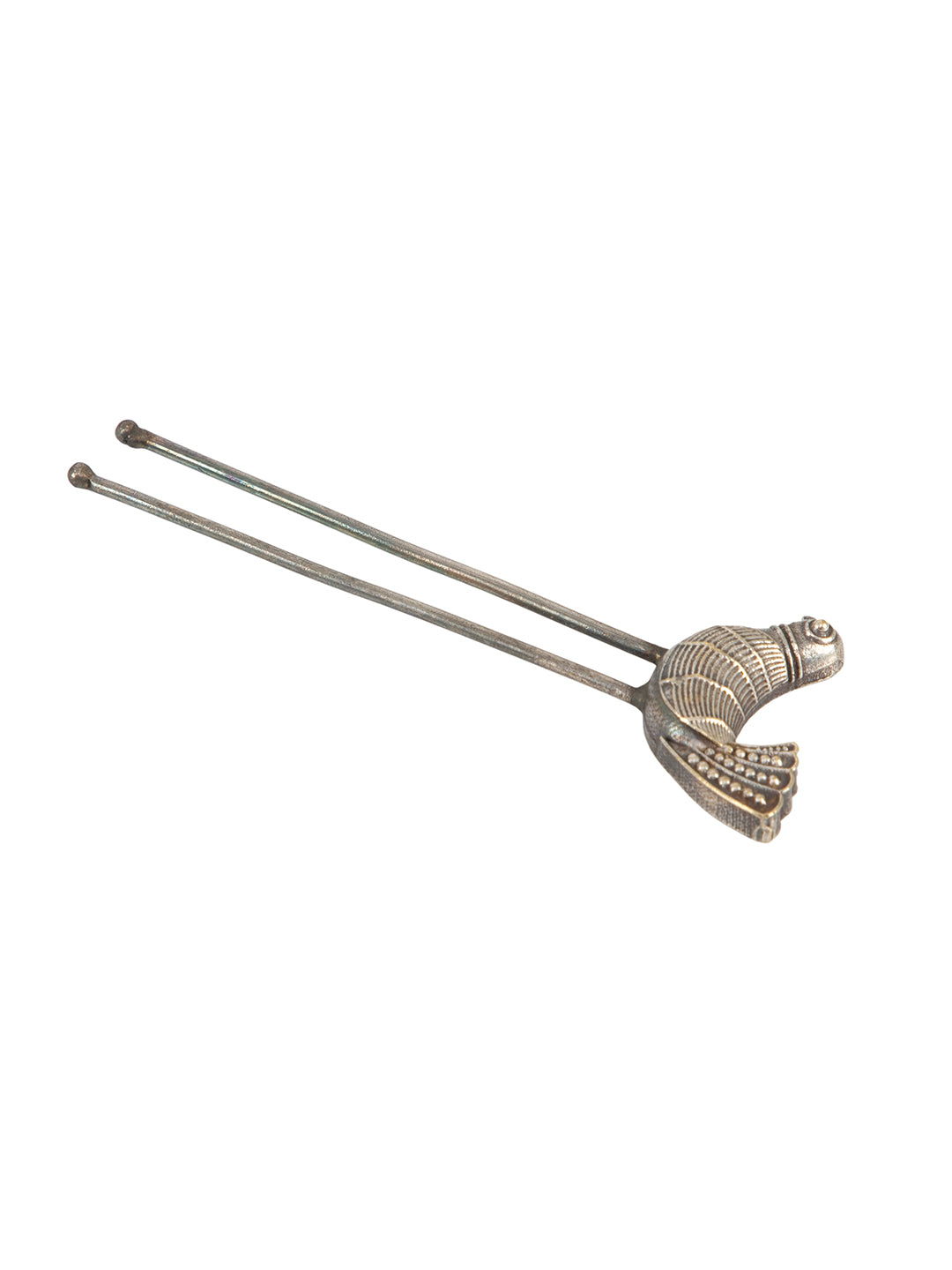 Firoza Silver Chidiya Bun Pin
