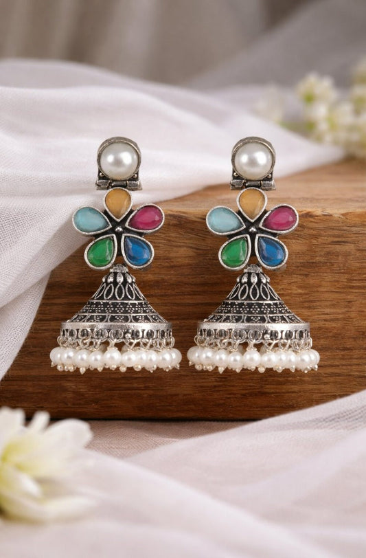 Firoza Rangoli Jhumka