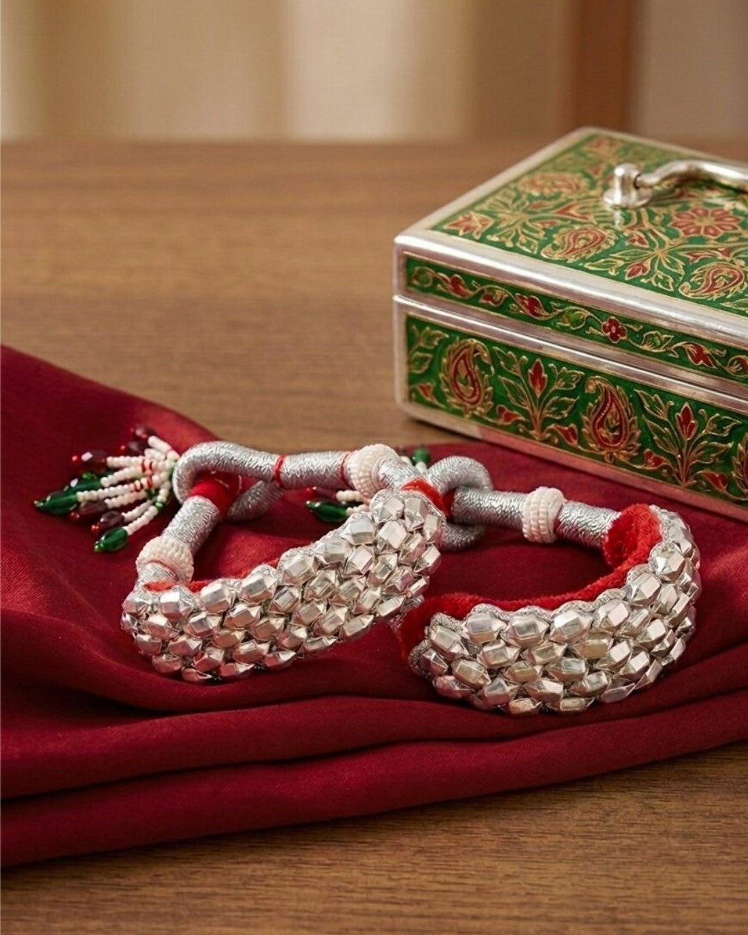 Firoza Riwaayat Silver Ponchi Bangles 2.4
