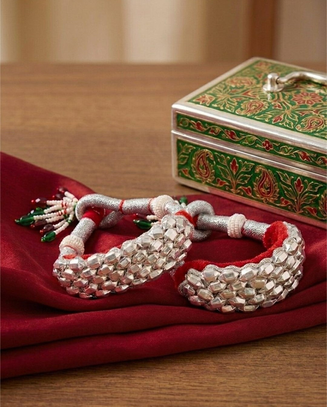 Firoza Riwaayat Silver Ponchi Bangles 2.6
