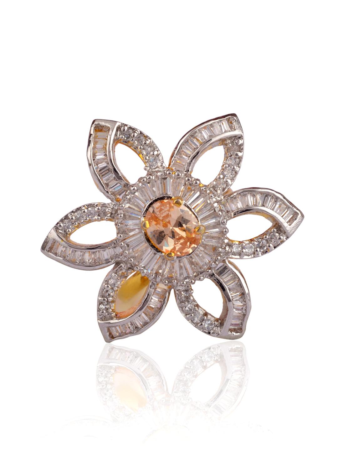 Champagne Flower Ring