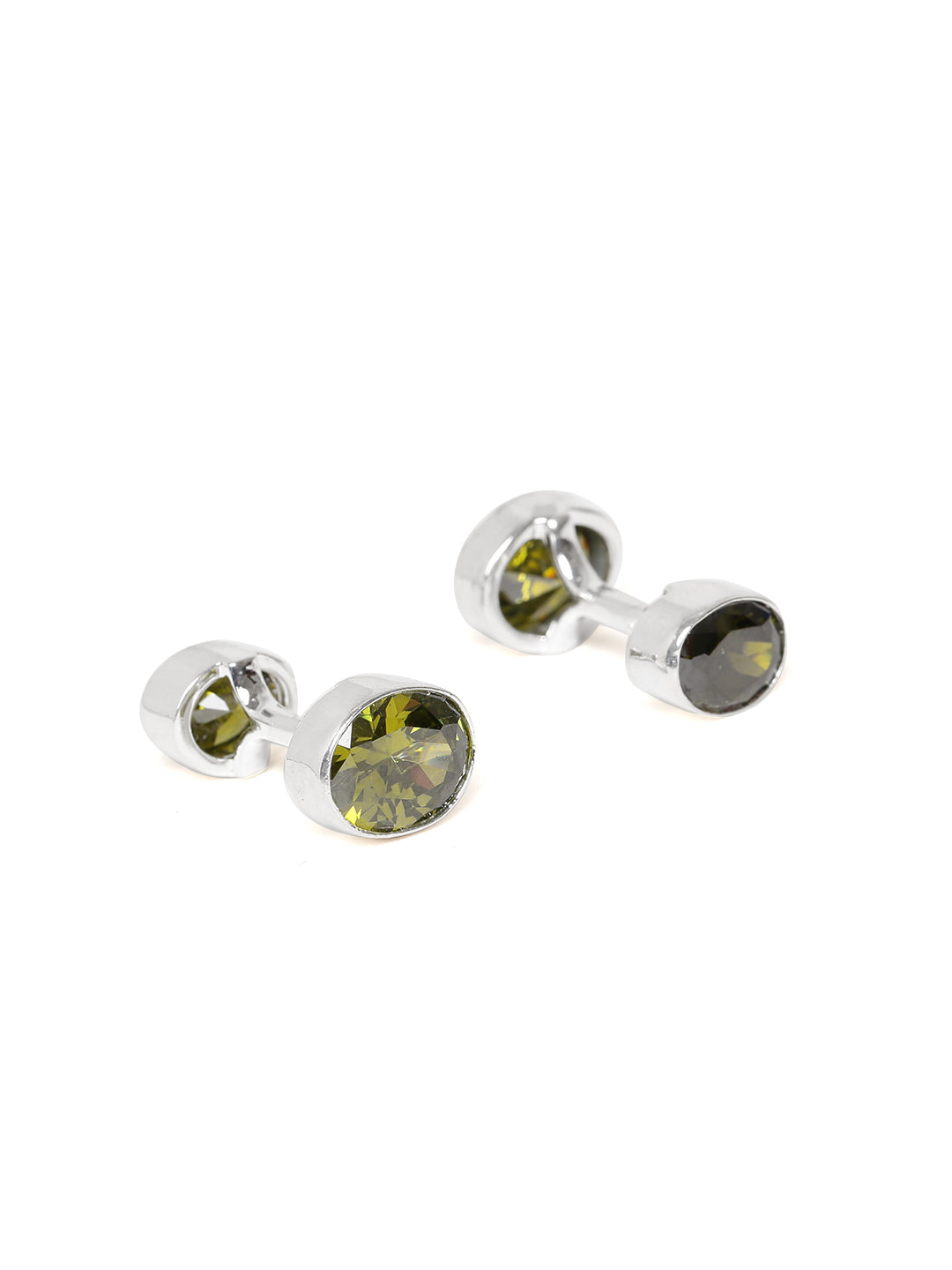 Olive Dumbbell Cufflinks