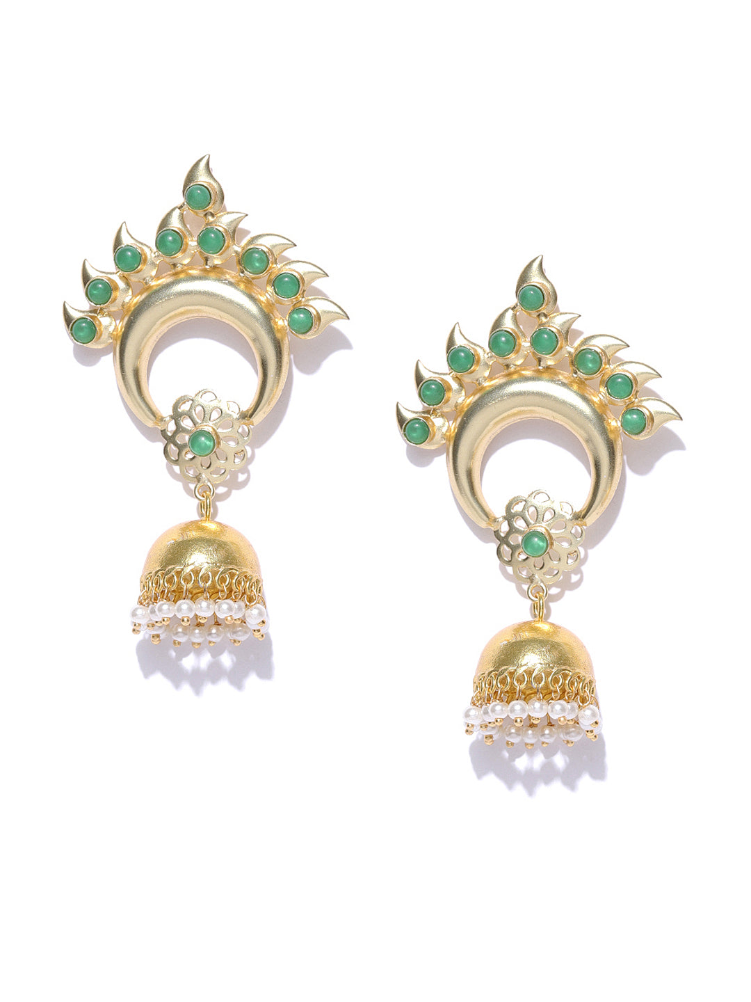 Emerald Crescent Jhumka
