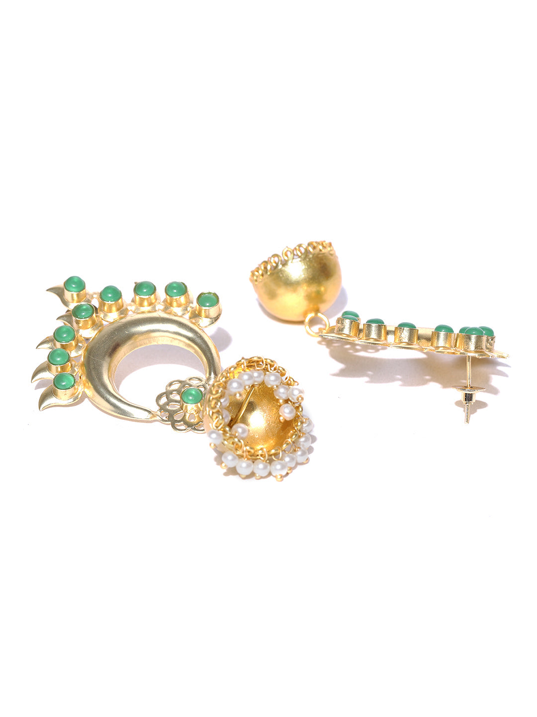 Emerald Crescent Jhumka