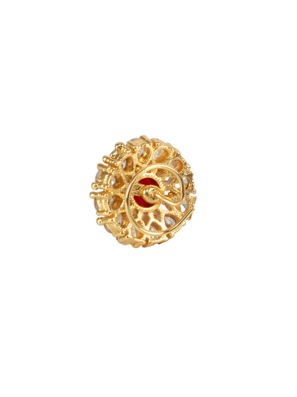 Gold Plated Rakt Pushpa Nosepin