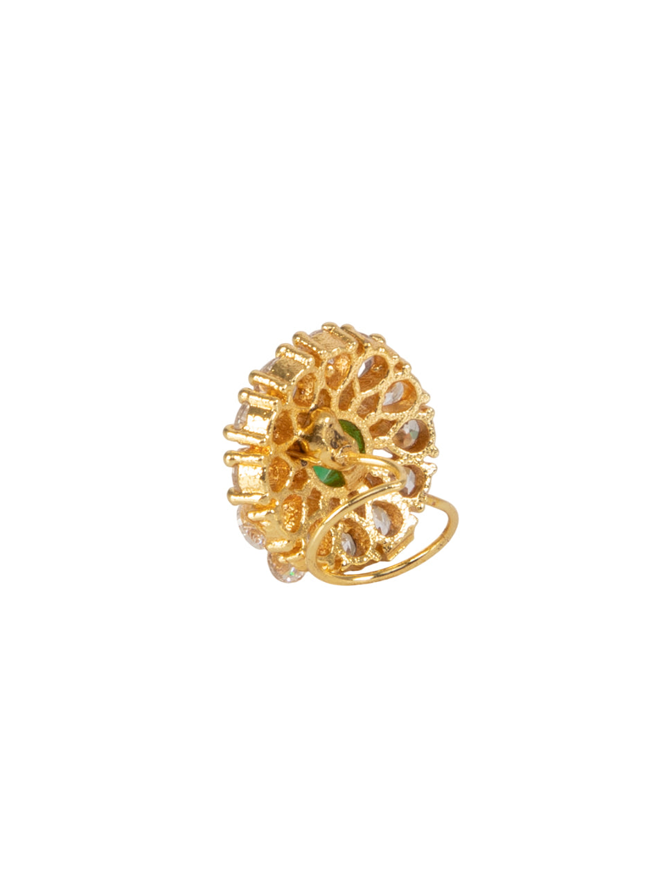 Gold Plated Meher Noor Nosepin