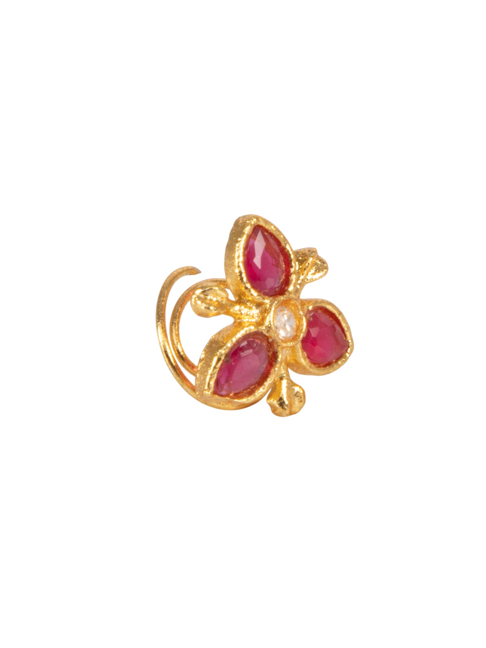 Gold Plated Gulnaar Phool Nosepin