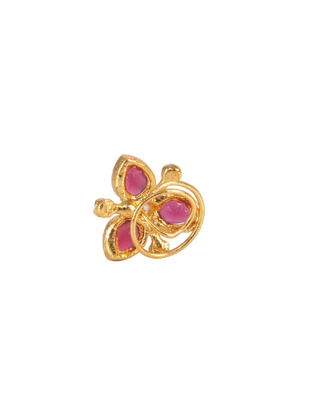 Gold Plated Gulnaar Phool Nosepin