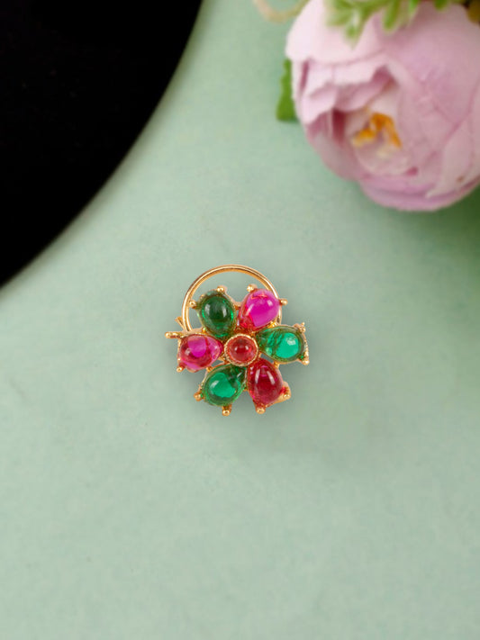 Gold Plated Padmavati Nosepin