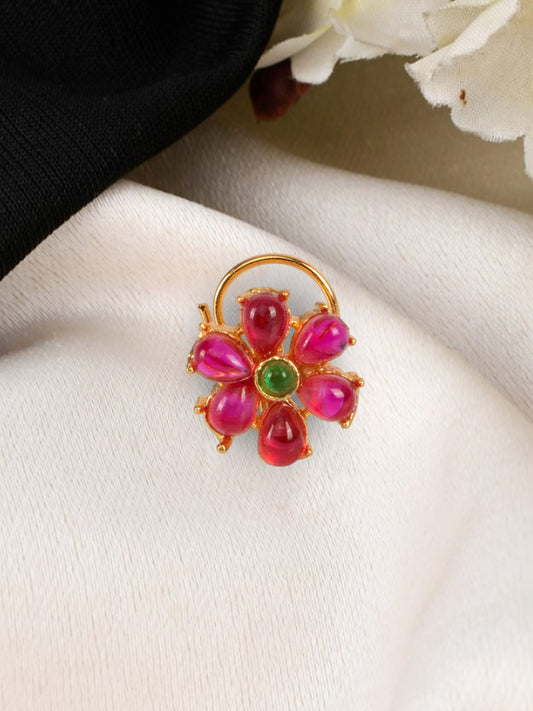 Gold Plated Autumn Bloom Nosepin