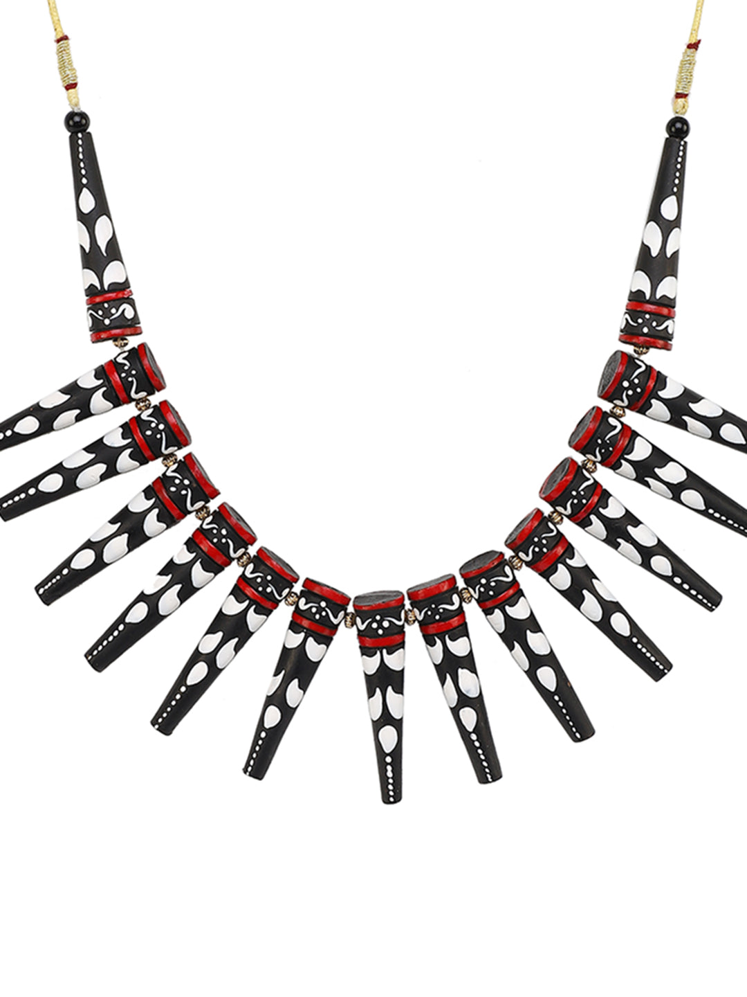 Kabila Noir Terracota Necklace Set