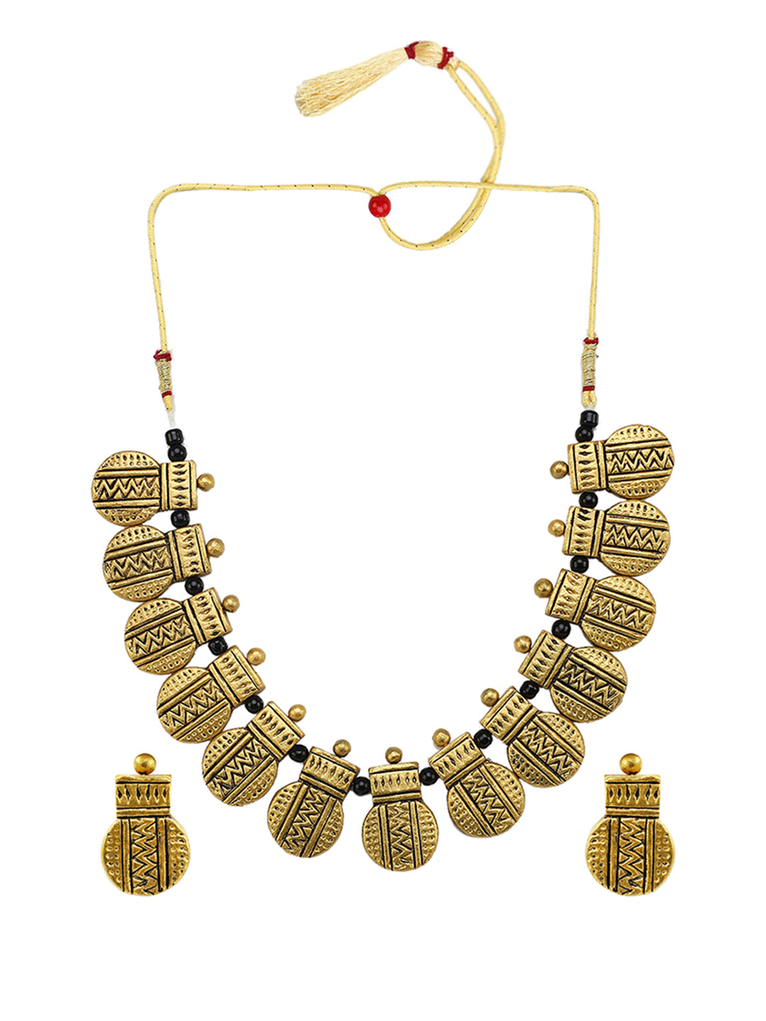 Echo Of Embers Terracota Necklace Set