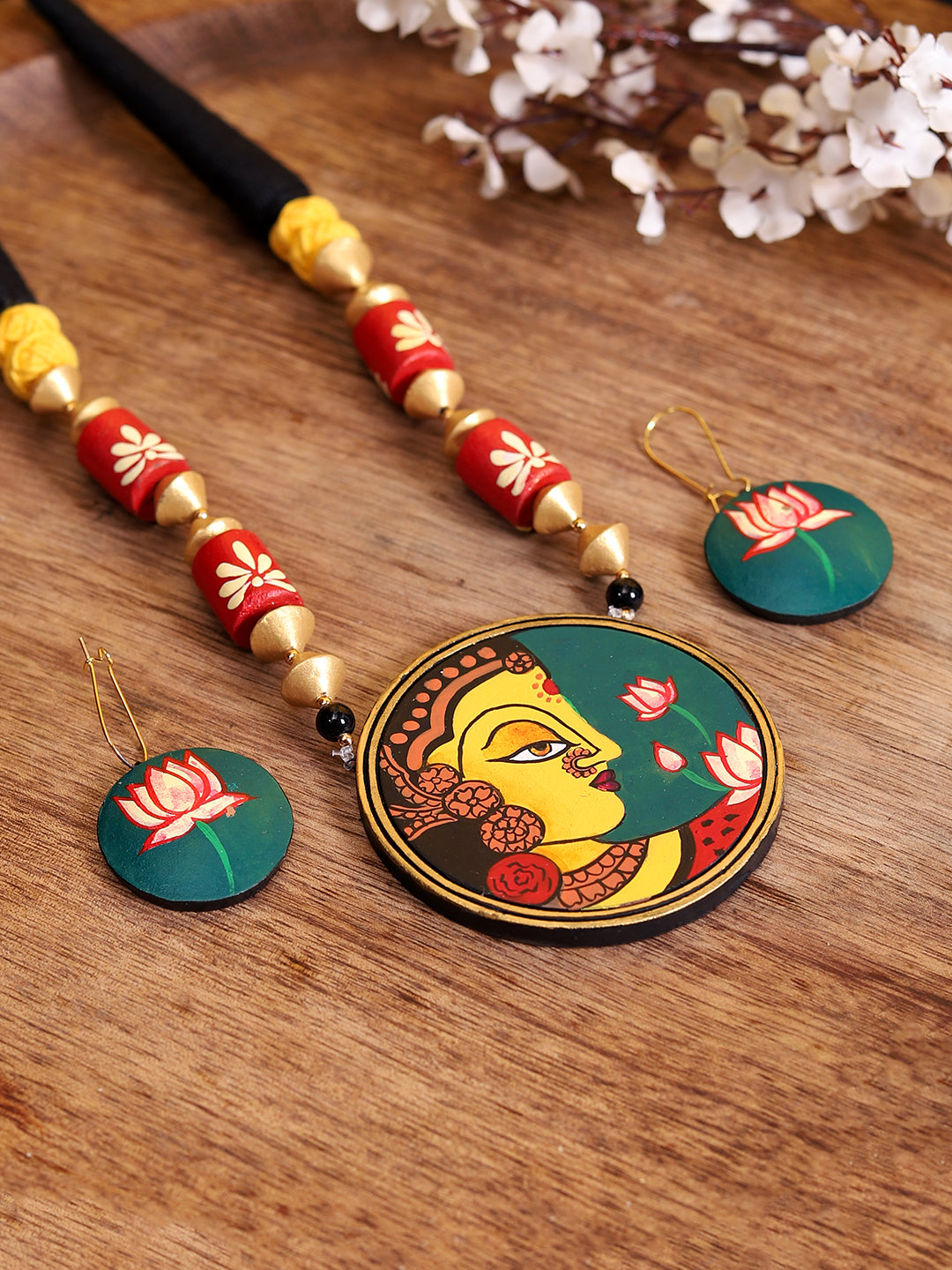 Moksha Mala Terracota Necklace Set