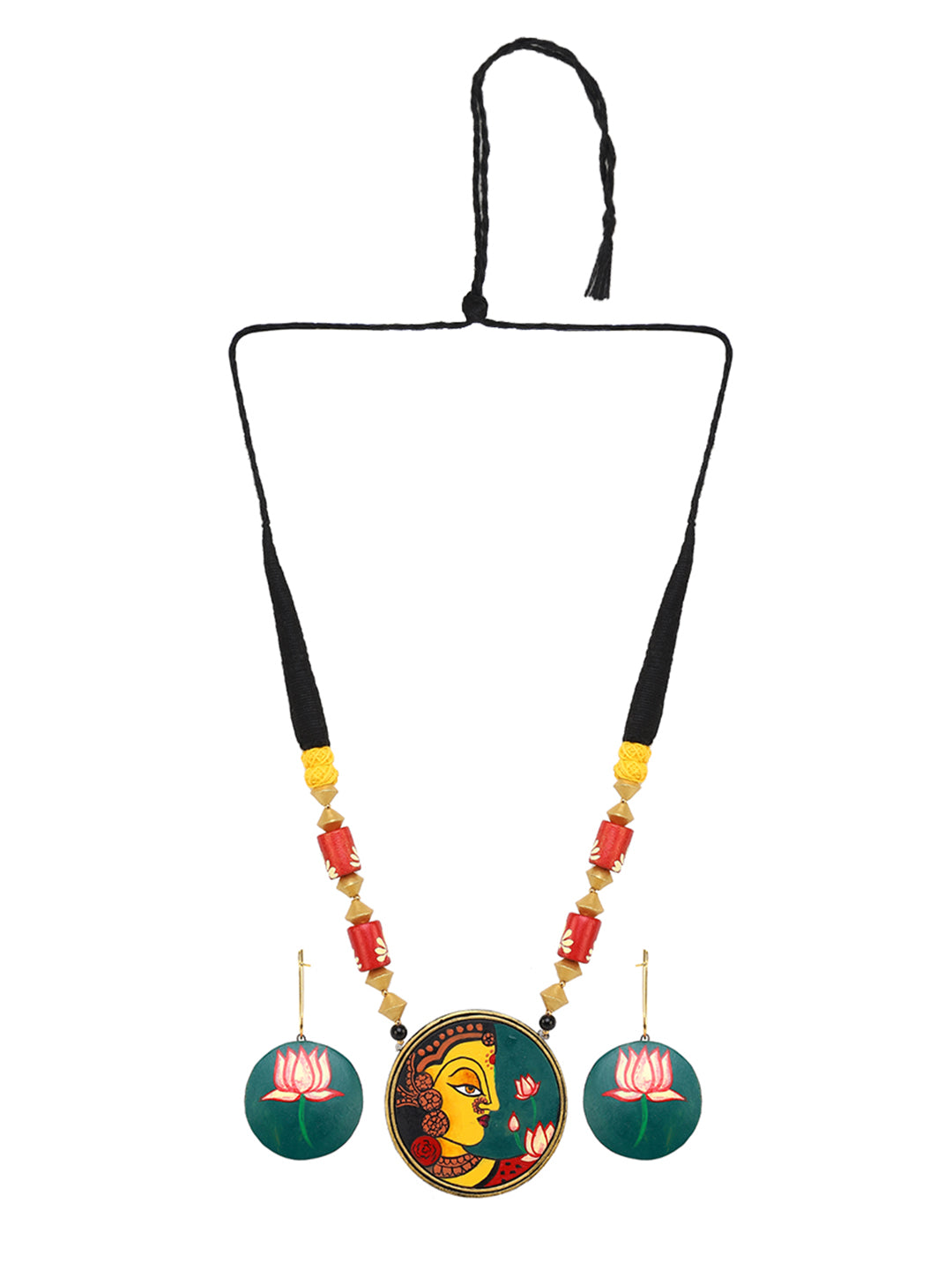 Moksha Mala Terracota Necklace Set