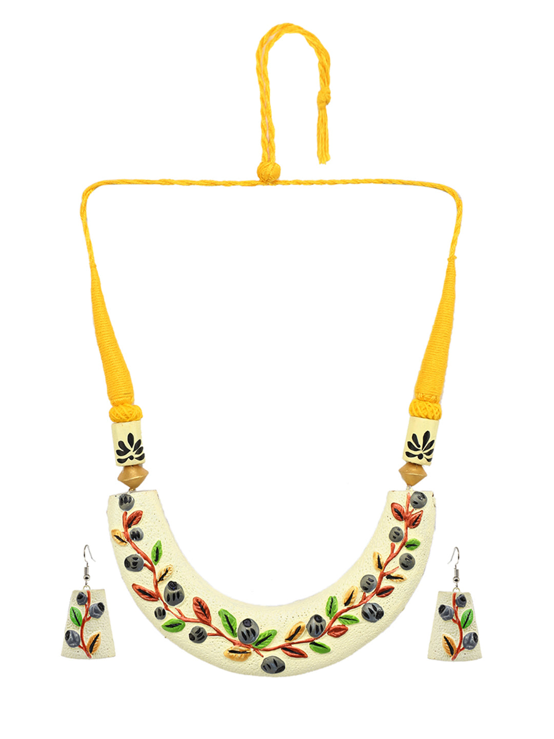 Berry Halo Terracota Necklace Set