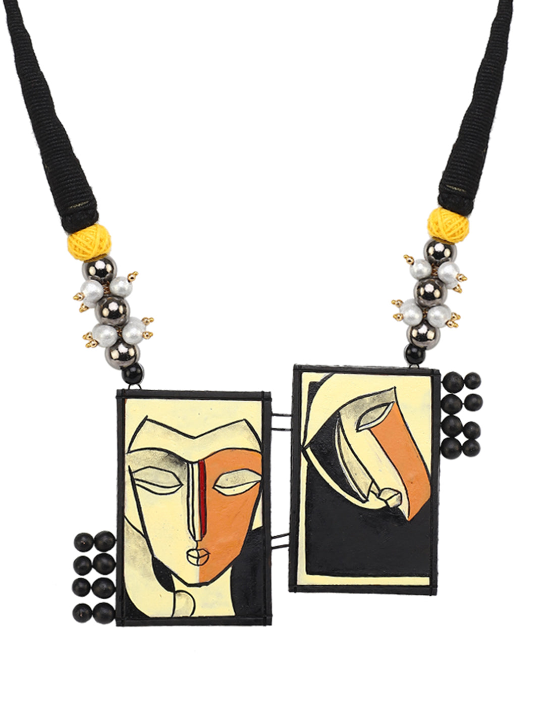 Cubist Whim Terracota Necklace Set