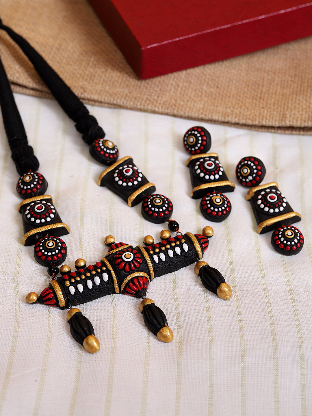 Nira Naga Terracota Necklace Set