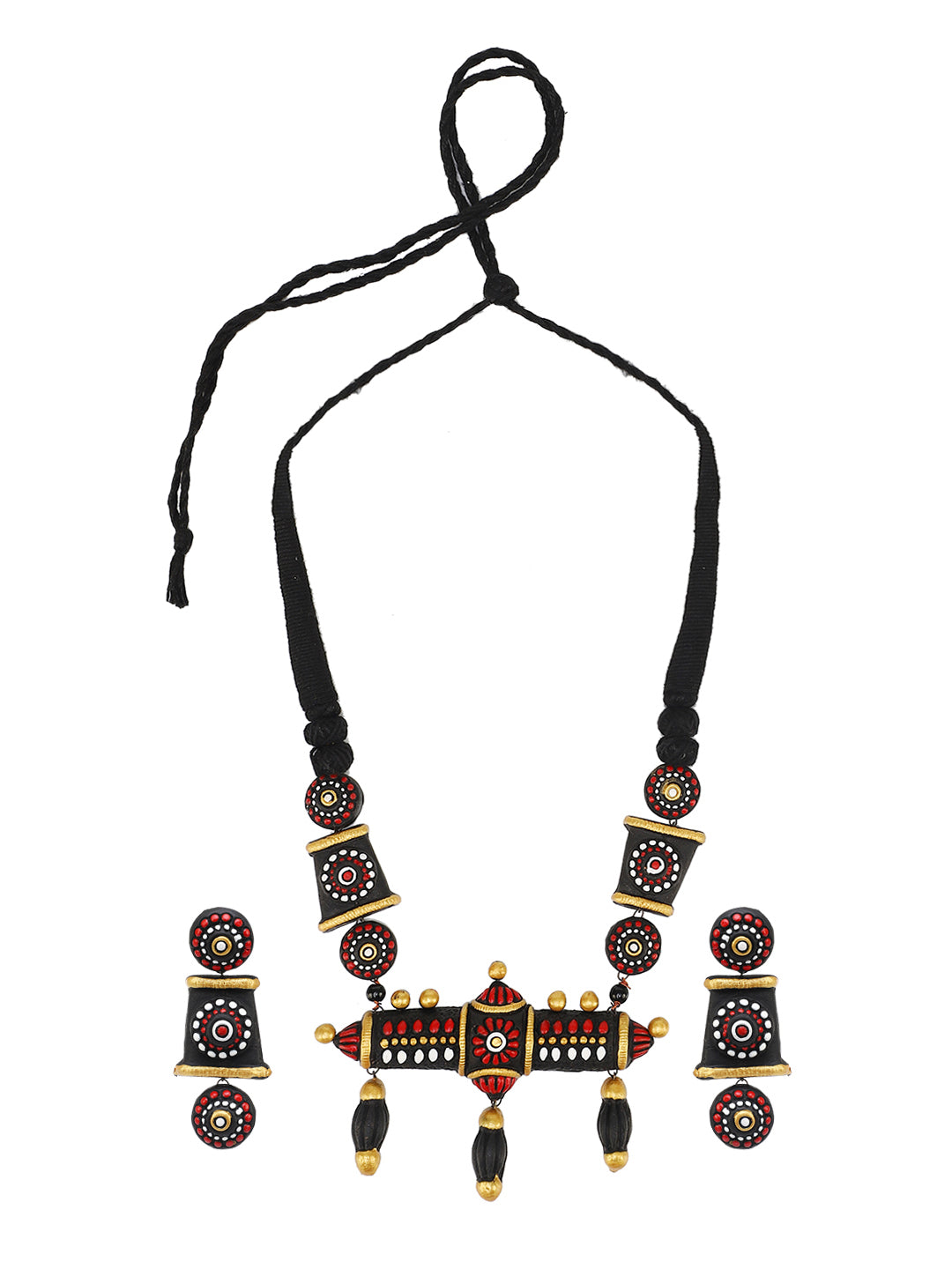 Nira Naga Terracota Necklace Set