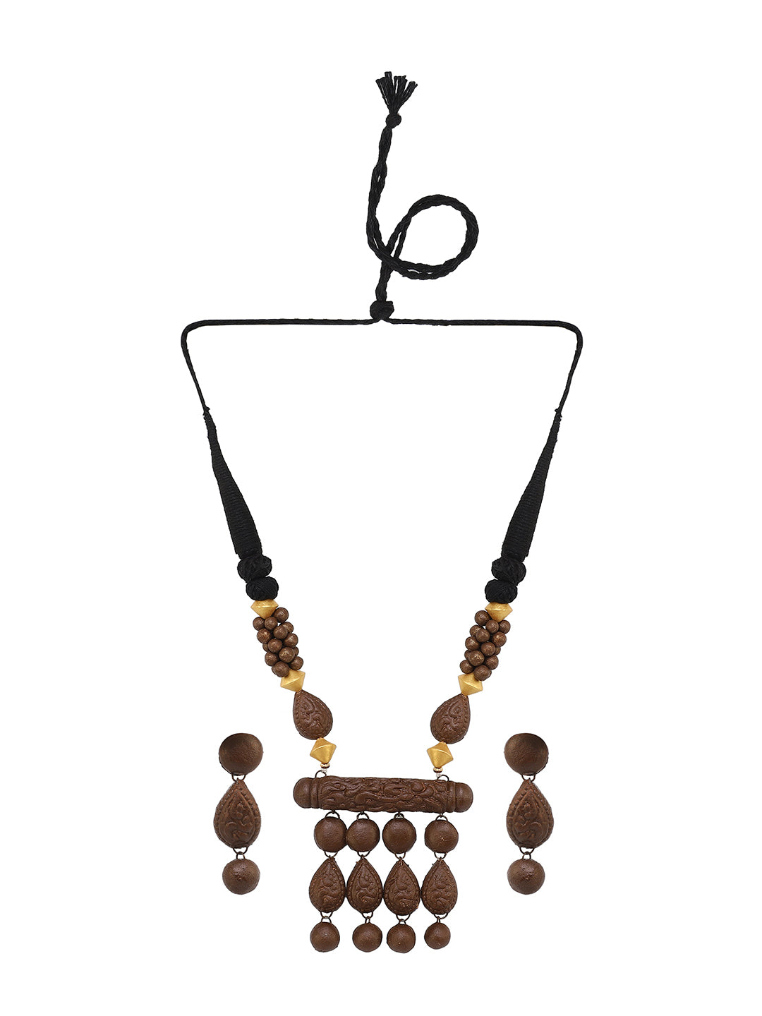 Earth Echo Terracota Necklace Set