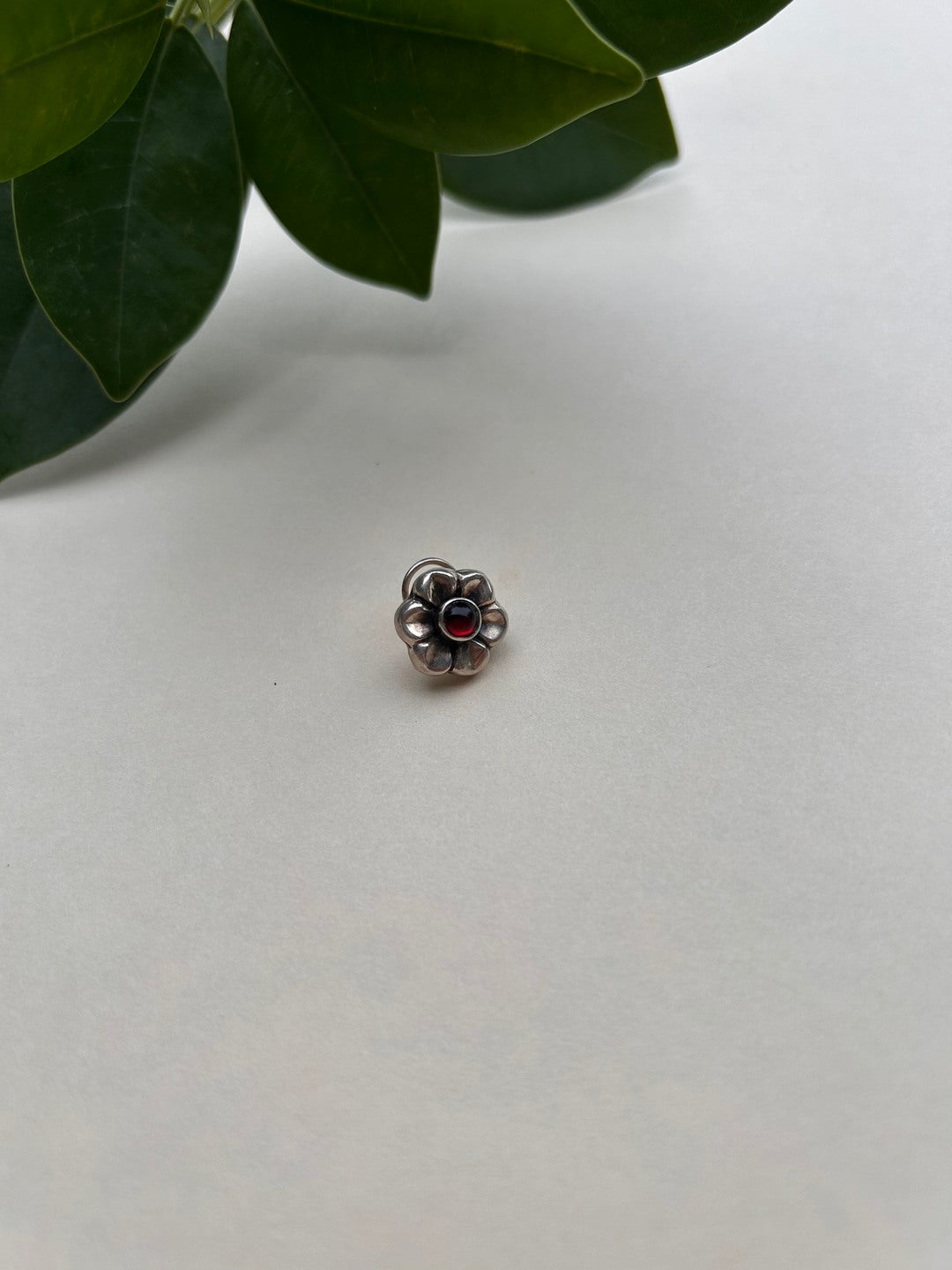 Prakashni Silver Nosepin