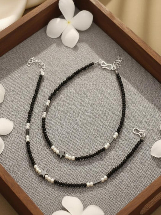 Firoza Do Taara Anklets